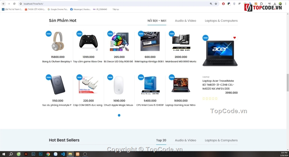 Code bán máy tính,Web bán máy tính,Website bán linh kiện máy tính,máy tính,web bán laptop,website laptop