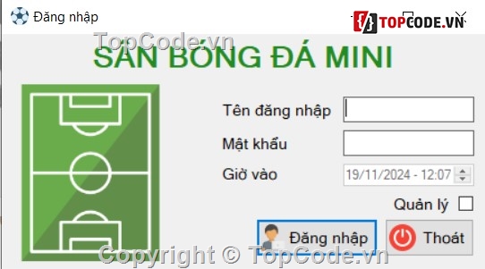 Code quản lý,quản lý sân bóng,C# quản lý sân bóng,code quản lý sân bóng C#,code quản lý C#,sân bóng C#
