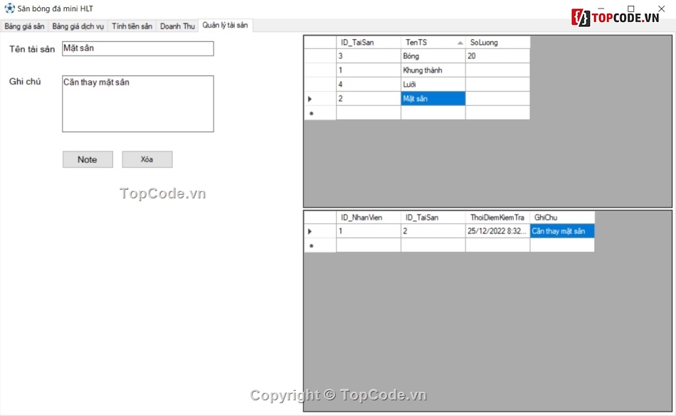 Code quản lý,quản lý sân bóng,C# quản lý sân bóng,code quản lý sân bóng C#,code quản lý C#,sân bóng C#