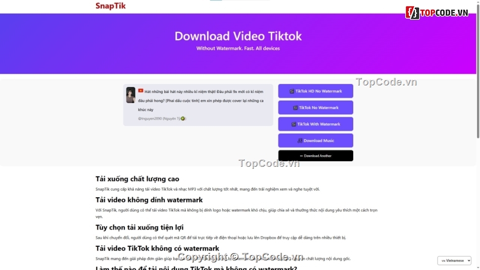 tải Video Tiktok,tải Video,Video Tiktok,Tiktok