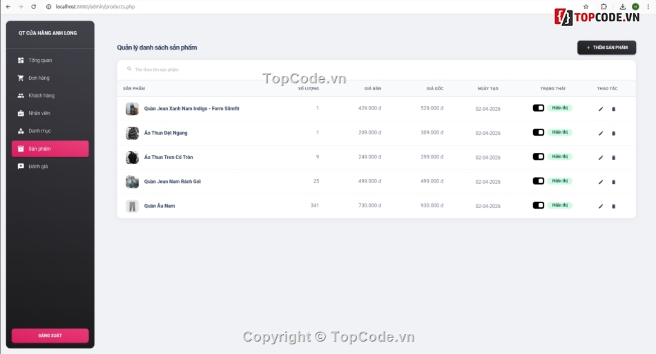 web bán thời trang,Code web thời trang,Code đồ án,Code PHP web bán thời trang,code đồ án web bán thời trang,đồ án web