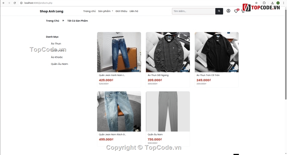 web bán thời trang,Code web thời trang,Code đồ án,Code PHP web bán thời trang,code đồ án web bán thời trang,đồ án web