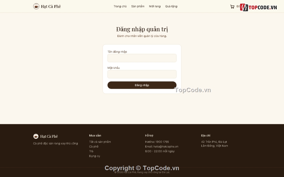 cà phê,python,website,web bán cà phê,website bán,Code web