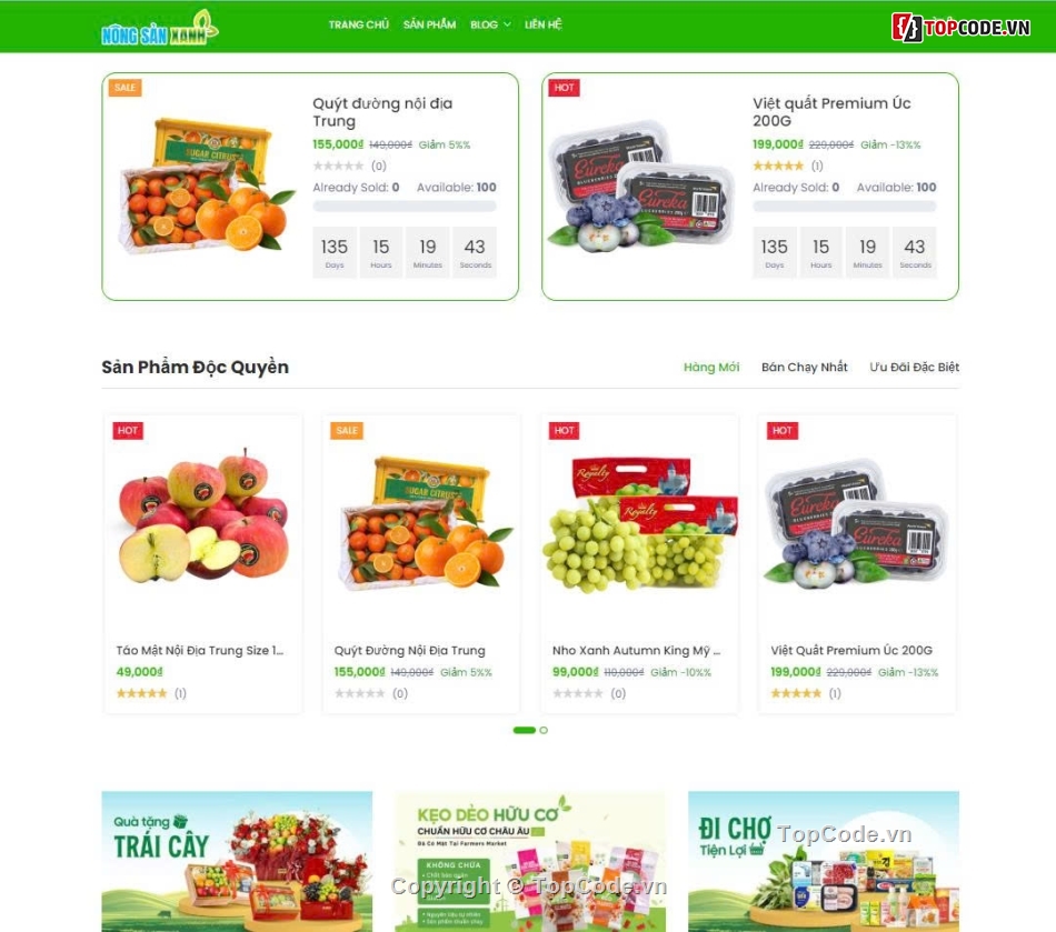 website bán,website nông sản,Code website bán  hàng,bán hàng PHP,website,Code web bán