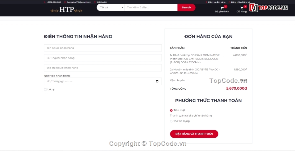 Code bán máy tính,Web bán máy tính,Website bán linh kiện máy tính,Website bán điện tử,Web điện máy,máy tính