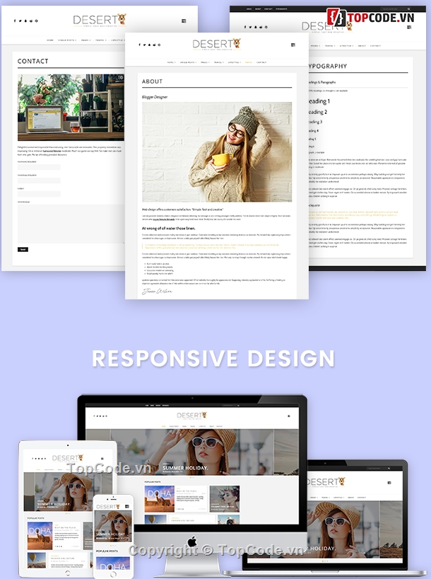 Code du lịch,theme du lịch,Desert,WordPress Travel Blog Theme,Theme Desert