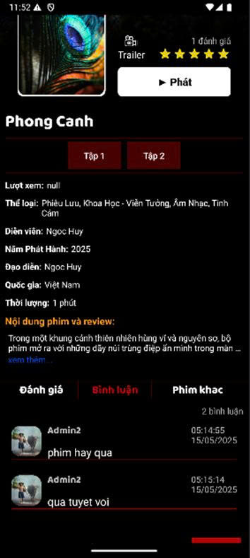 App Android,xem phim,Đồ án Java,báo cáo,App,Đồ án