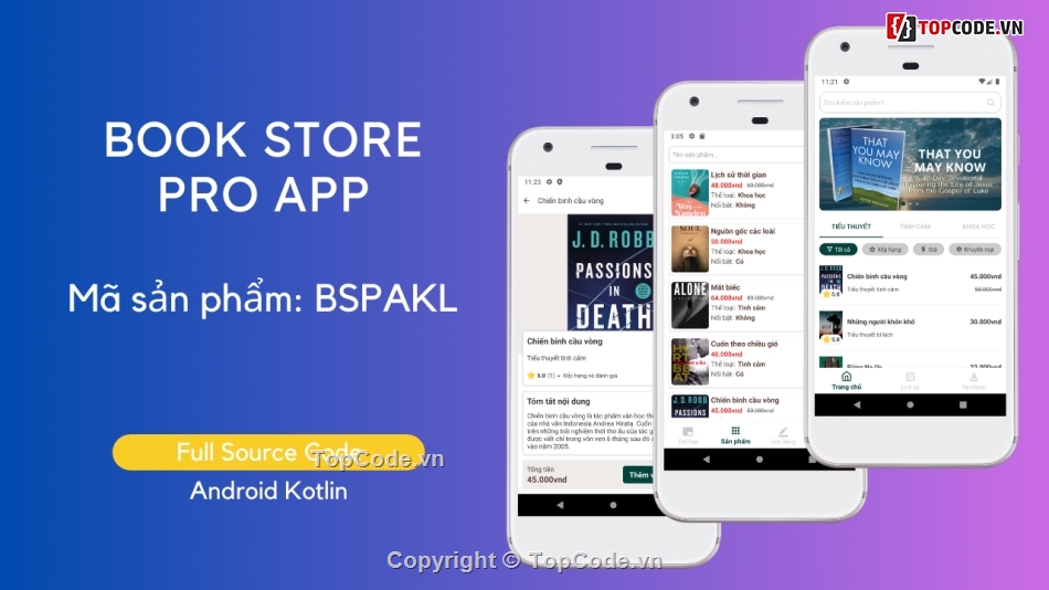 book ecommerce android app,book store android app,source code book store kotlin,ung dung ban sach android studio,bán sách online android,android book store app