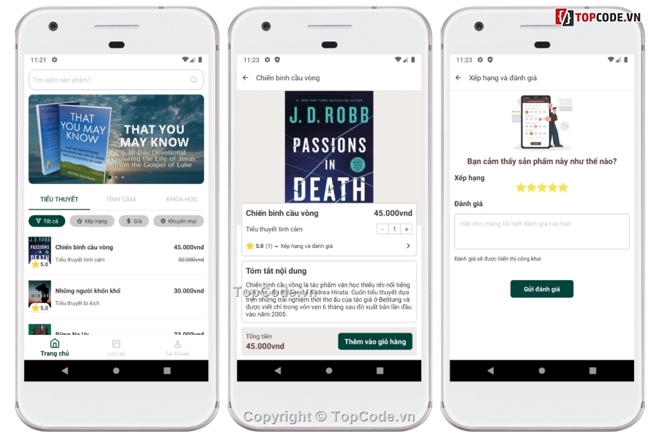 book ecommerce android app,book store android app,source code book store kotlin,ung dung ban sach android studio,bán sách online android,android book store app