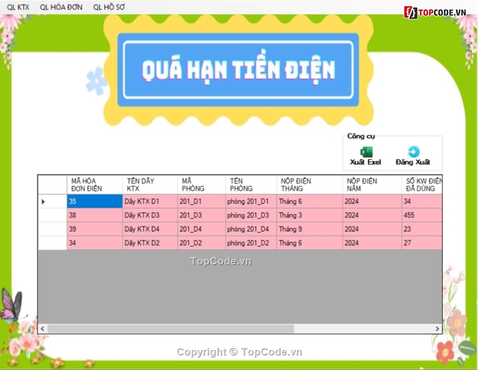 kí túc xá,hệ thống quản lí kí túc xá winform c#,winform sqlserver,C#,wnform c#,uán lí kí túc xá winform