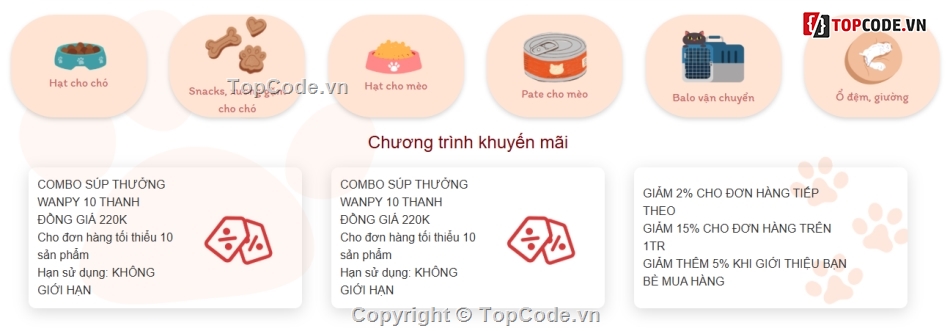 Đồ án web PHP,web bán sản phẩm,website bán hàng php,code web bán hàng,web bán đồ ăn thú cưng