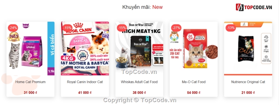 Đồ án web PHP,web bán sản phẩm,website bán hàng php,code web bán hàng,web bán đồ ăn thú cưng