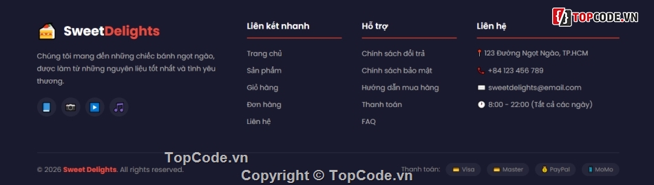 Đồ án,Đồ án web PHP,web bán sản phẩm,trang web bán hàng,website bán,web bán bánh
