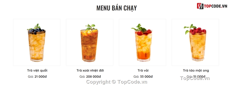 Đồ án web PHP,web cửa hàng bán nước trà,web bán nước trà,đồ án web bán nước trà