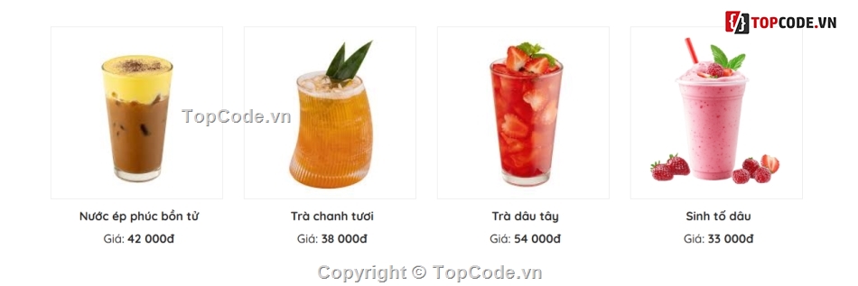 Đồ án web PHP,web cửa hàng bán nước trà,web bán nước trà,đồ án web bán nước trà