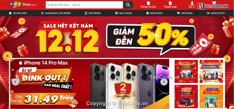 Đồ án,Đồ án web PHP,website bán hàng điện tử,PHP MYSQL,website bán hàng đầy đủ chức năng,website bán hàng