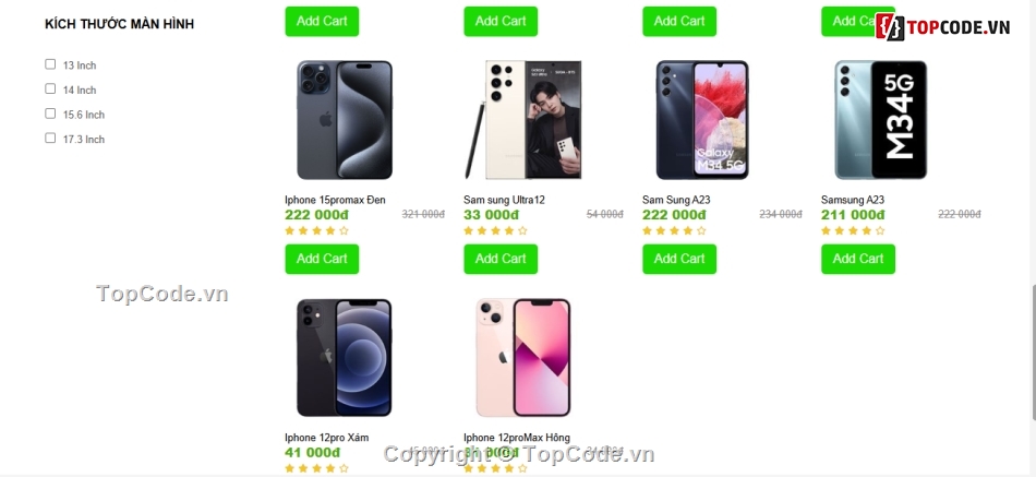 Đồ án,Đồ án web PHP,web bán điện thoại,website bán hàng php,web shop điện thoại,website
