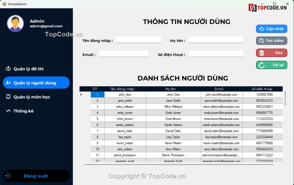 bài tập lớn,Đồ án C#,code bài tập lớn môn C#,Lập trình WinForm,csdl,SQL