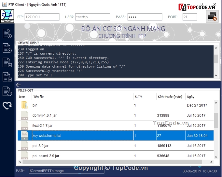 FTP,lập trình mạng,mạng,code lập trình mạng,môn lập trình mạng,chương trình FTP