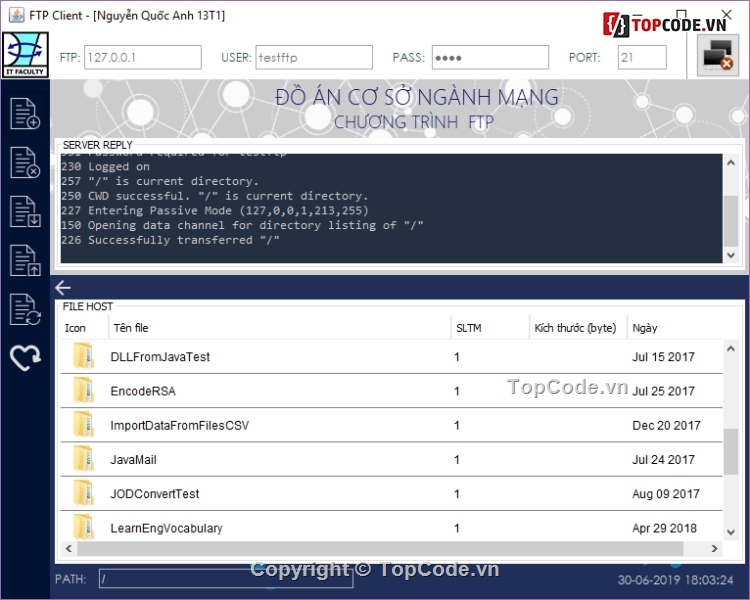 FTP,lập trình mạng,mạng,code lập trình mạng,môn lập trình mạng,chương trình FTP