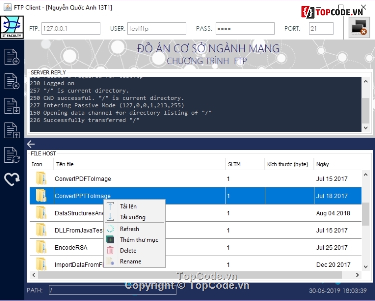 FTP,lập trình mạng,mạng,code lập trình mạng,môn lập trình mạng,chương trình FTP