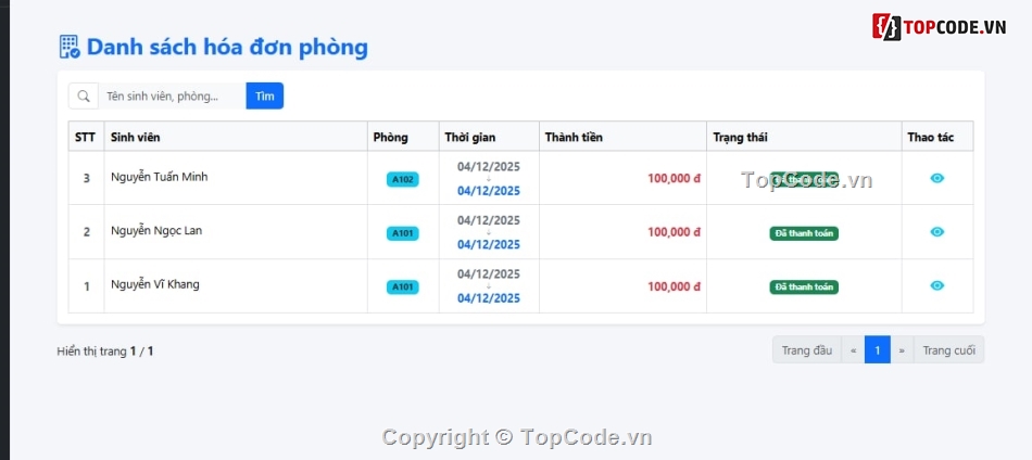Quản lý ký túc xá,ASP.NET Core MVC,Đồ án tốt nghiệp,C#,Full source code,đồ án web asp.net