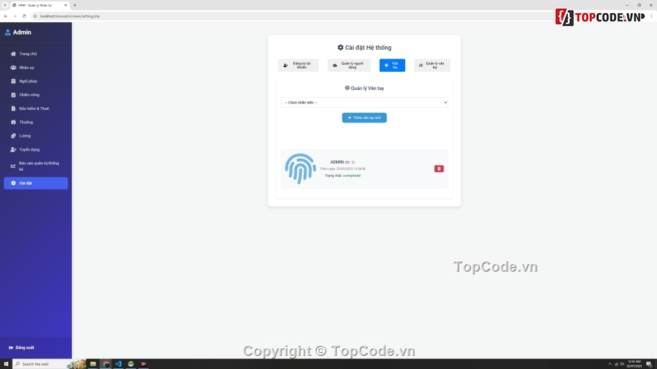 quản lý nhân sự,Đồ án quản lý nhân sự,Web quản lý nhân sự php mysql,đồ án quản lý nhân sự php mvc