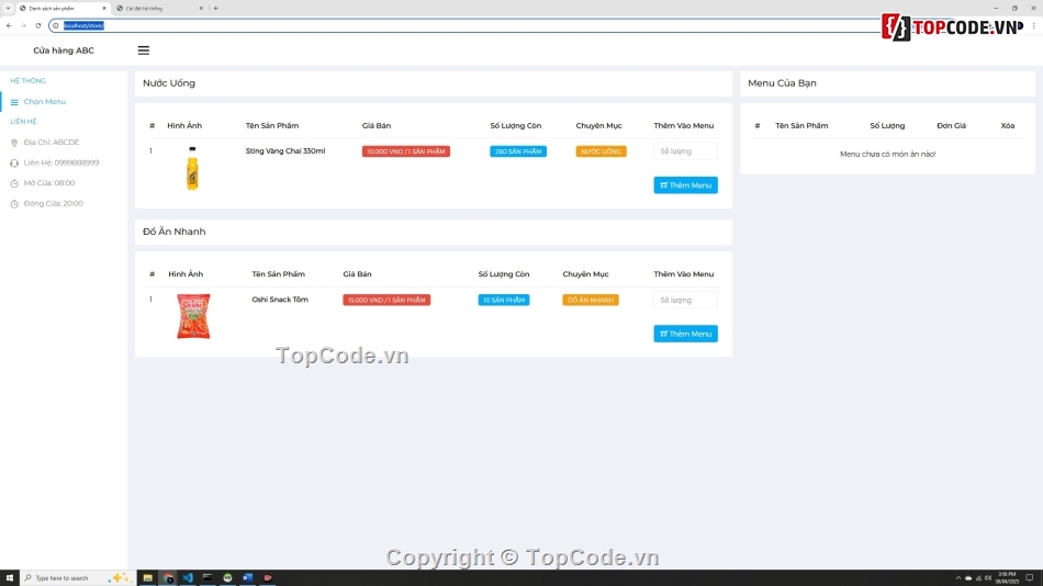 website có word,web quản lý siêu thị,web tích hợp thanh toán VietQR