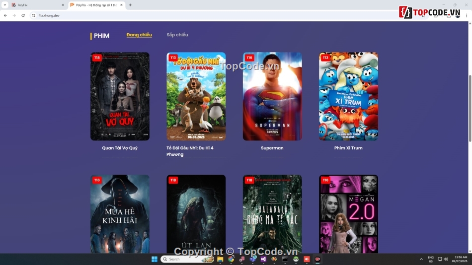 Đồ án bán vé xem phim,Đồ án web bán vé xem phim php,web bán vé xem phim php mysql,web php bán vé xem phim php
