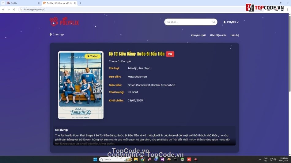Đồ án bán vé xem phim,Đồ án web bán vé xem phim php,web bán vé xem phim php mysql,web php bán vé xem phim php