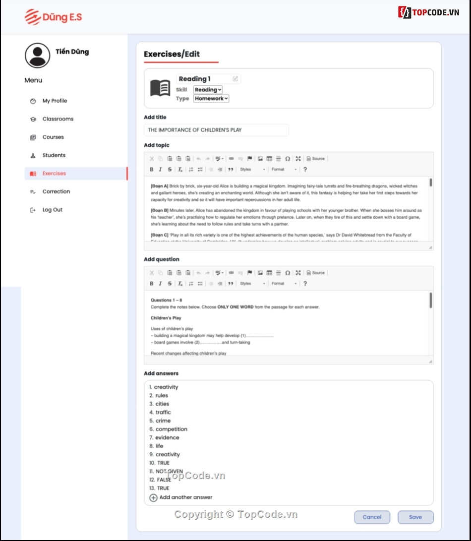 Source code quản lý học viên,Web quản lý học viên,Web quản lý sinh viên,Code quản lý học viên trung tâm ngoại ngữ