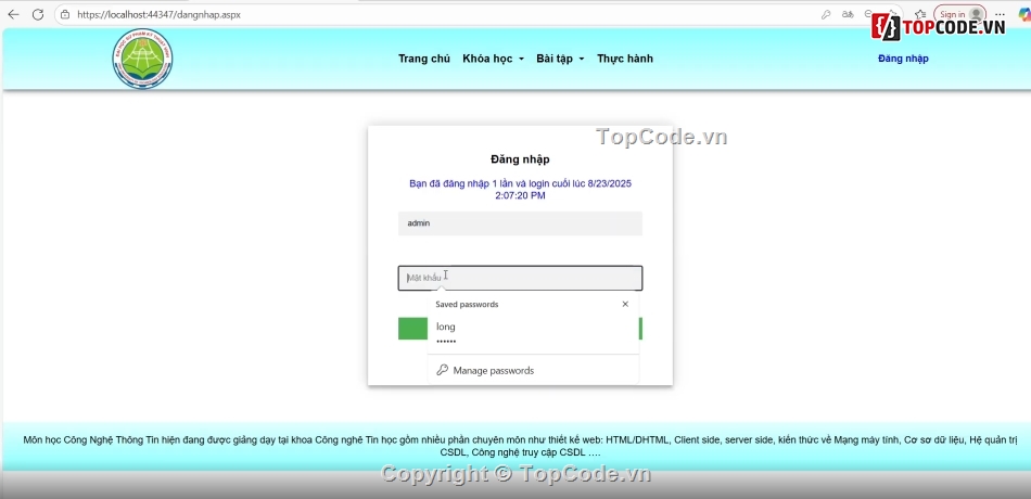 Code đồ án,Code phần mềm quản lý,học tập