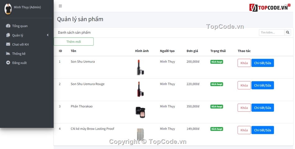 web bán mỹ phẩm,website mỹ phẩm,full code web mỹ phẩm,share code web mỹ phẩm