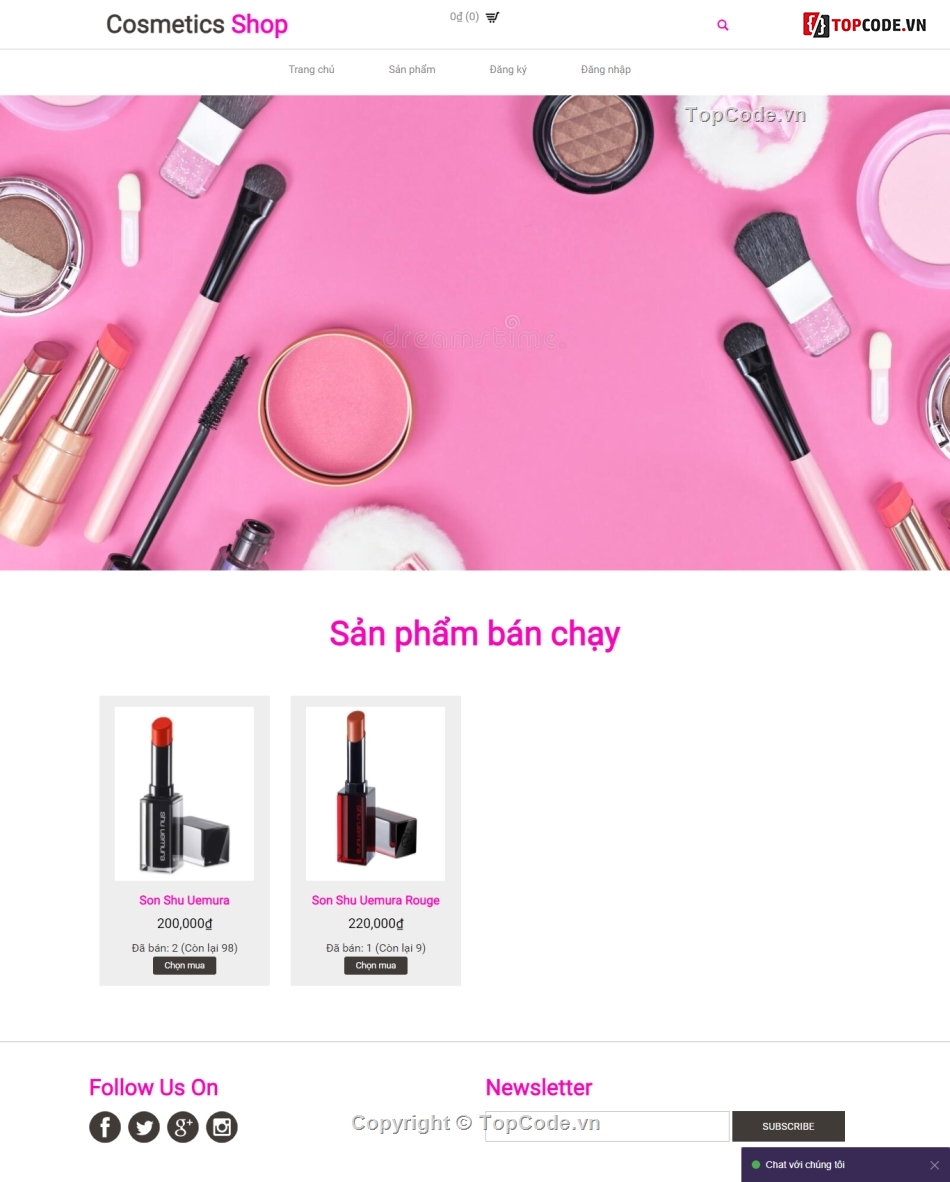 web bán mỹ phẩm,website mỹ phẩm,full code web mỹ phẩm,share code web mỹ phẩm