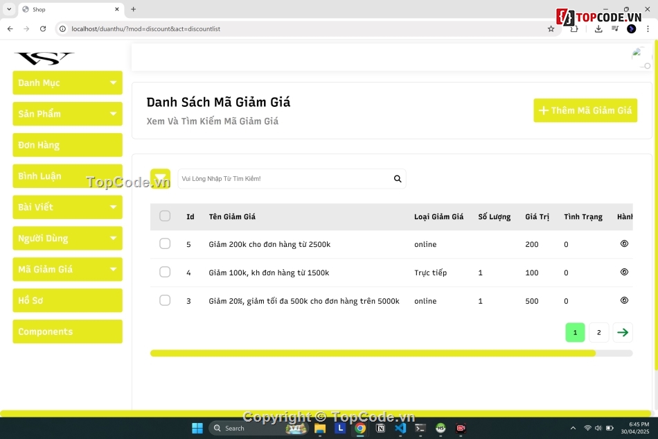 web bán trang sức,web bán hàng,web tích hợp thanh toán momo