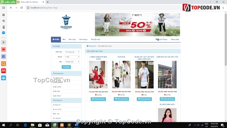 Code Website bán thời trang,full code web thời trang,code bán hàng thời trang,web bán thời trang,Website bán đồ thời trang
