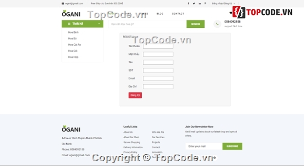 Đồ án web bán hoa,code website bán hàng,full code website bán hoa,website bán hàng ASP.NET MVC