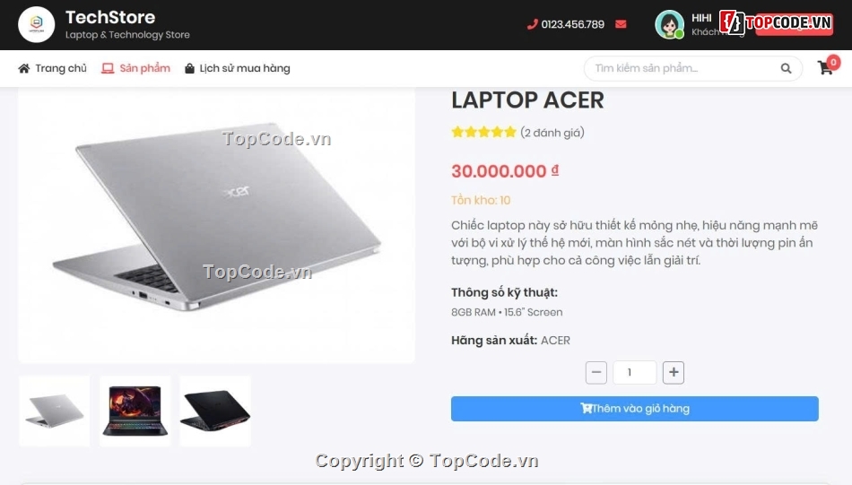 Đồ án,Web bán máy tính,Java Spring Boot,Web bán laptop,Angular,Java