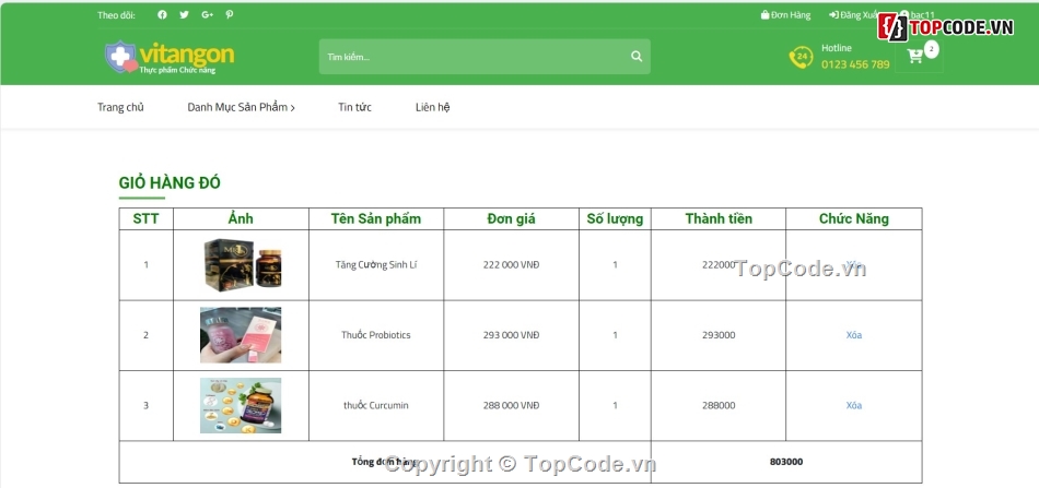 Đồ án web PHP,Đồ án,web bán sản phẩm,web bán thực phẩm chức năng,thực phẩm chức năng,web thực phẩm chức năng