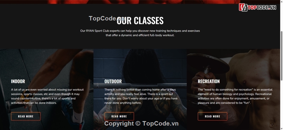HTML CSS,template thể thao,đồ án template thể thao