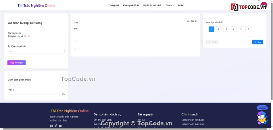 ReacJS - NodeJS - MongoDB,reponsive,Thi trắc nghiệm,đồ án 9đ
