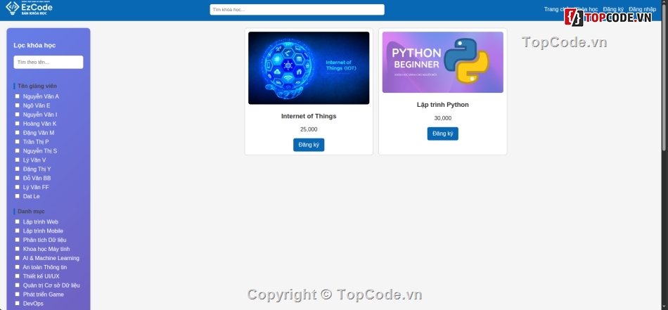 khóa học,website khóa học,bán khóa học