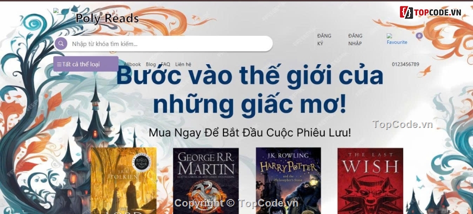 Dự án website,web bán sách,đồ án website bán sách,Code website bán  sách,sách