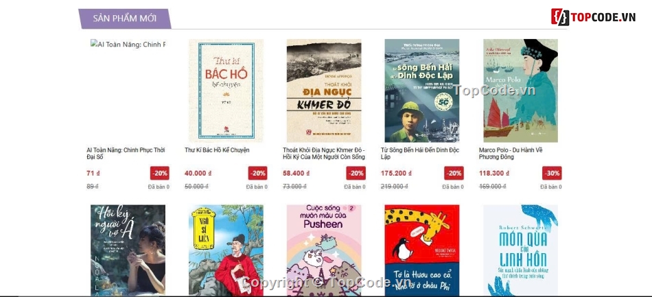 Dự án website,web bán sách,đồ án website bán sách,Code website bán  sách,sách