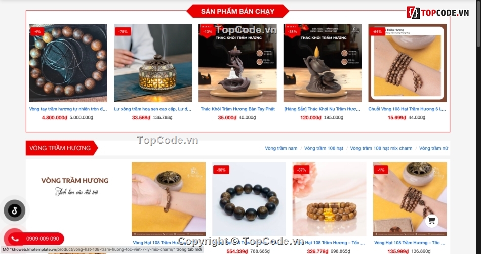 Code bán trầm hương chuẩn seo,Website bán trầm hương flatsome,Source code bán trầm hương chuẩn seo