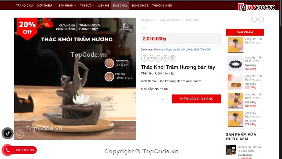 Code bán trầm hương chuẩn seo,Website bán trầm hương flatsome,Source code bán trầm hương chuẩn seo