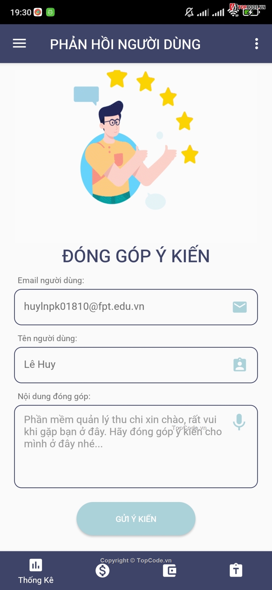 Quản lý thu chi,code android quản lý thu,quản lý chi android