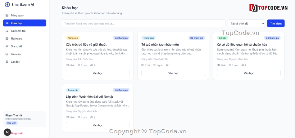 báo cáo đồ án website,báo cáo,đồ án website,web trắc nghiệm,website học tập thông minh
