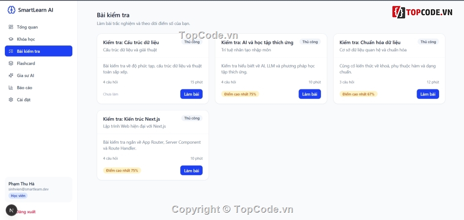 báo cáo đồ án website,báo cáo,đồ án website,web trắc nghiệm,website học tập thông minh