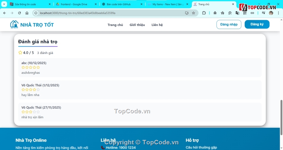 web quản lý,báo cáo,nhà trọ,react,quản lý nhà trọ,đồ án